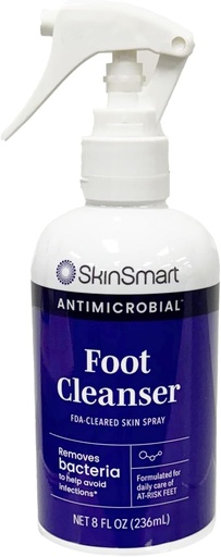 [BRSWGAINOR6AEC3F] SkinSmart Daily Foot Cleanser for At-Risk Feet, Removes Bacteria to Help Avoid Infections, 8 ounce Spray