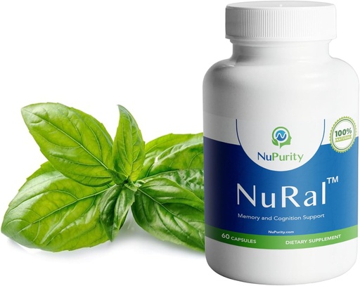 [BRSROBTQOANB6AD4] NuRal™ Natural Brain Supplement Boost Memory, Focus and Brain Power with Organic Sage Extracts, Holy Basil, Bacopa Monnieri, Clinically Proven Results