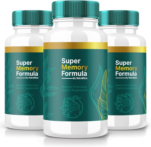 [BRSRAYD4PMDREFL7] NutraRize (3 Pack) Super Memory Formula – Daily Support Capsules with a Balanced Blend for Focus, Alertness, and Everyday Sharpness | Just 2 Easy-to-Take Pills a Day (180 Capsules)