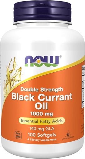 [BRSWIE3RCMBRO3LO] AHORA Suplementos Alimentarios, Aceite Currante Negro 1000 mg Doble Fuerza con 140 mg de GLA (Acido Gamma-Linolénico), 100 Softgels