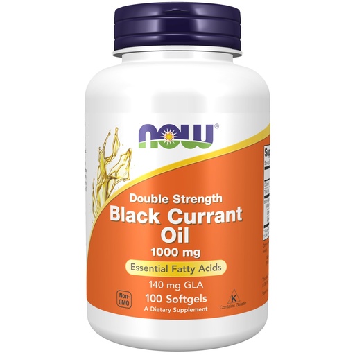 [BRSWIE3RCMBRO3LO] NOW Foods Supplements, Black Currant Oil 1000 mg Double Strength with 140mg of GLA (Gamma-Linolenic Acid), 100 Softgels