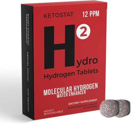 [BRSRA2Y2DFYQID3P] Hydrogen Water Tablets for Drinking Water 60 Count 12 PPM Nanobubbles- Travel Friendly US Company