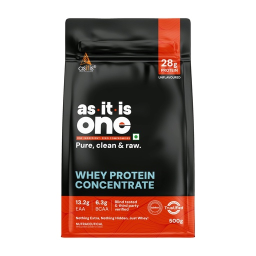 [BRSWG2Y5OIIWY3Y4] AS-IT-is Nutrition Whey Protein Concentrate 80% Unflavoured, Labdoor Certified No Preservatives Gluten-Free Non-GMO Unflavoured and Unsweetened (500gm/17.6 Oz)