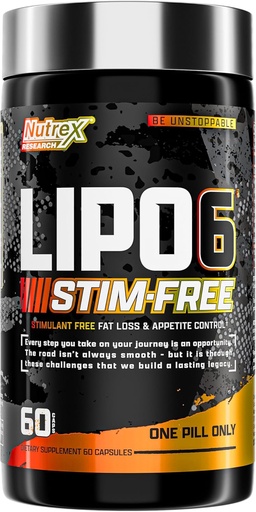 [BRSROCQQCQOWOCLX] Nutrex Research Lipo6 Stimulant Free Weight Loss & Appetite Suppressant Diet Pills – Thermogenic Belly Fat Burner, Combat Cravings, Boost Metabolism – 60 Servings