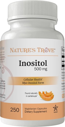 [BRSROHT4AR7BA2T7] Nature's Trove Inositol 500mg 250 Capsules