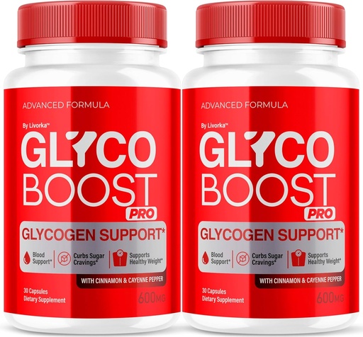 [BRSRAGIZBMAWG23P] (2 Pack) Glyco Boost Pro Glyco Optimizer - Offizielle GlycoBoost Pro Advanced Formel Blut Unterstützung Kapseln, Glycoboost Pro Glycogen Ergänzung Pillen Maximale Stärke Alle natürlichen Zutaten, 2 Monate