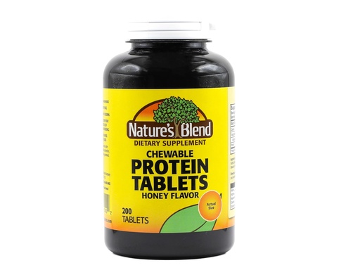 [BRSWIZQCCQCQEF3C] Natures Blend Protein Tablets Honey Flavor 200 Tablets