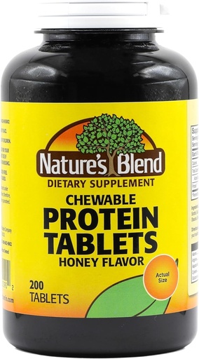 [BRSWIZQCCQCQEF3C] Natures Blend Protein Tablety Med Flavor 200 Tablety