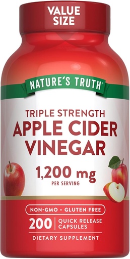 [BRSWGCT2OUNBG2DU] Nature's Truth Apple Cinegar Κάψουλες 