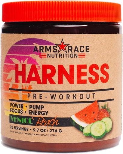 [BRSWYFT2DN5WEDT3] Arms Race Ernæring Harness Pre-Workout - Venezia Beach (20 Serveringer)