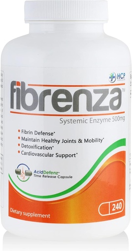 [BRSWIEIPCAMAOEIZ] Fibrenza - Systemic Enzyme Complex with Fibrinolytic & Proteolytic Enzymes - Dietary Supplement - 240 Caps