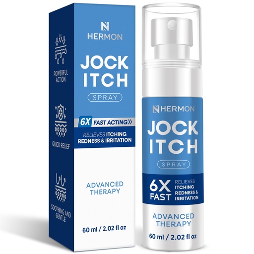 [BRSRAEIBPIMQK2DU] Hermon Jock Itch Spray for Men: Powerful Treatment for Jock Itch - Extra Strength Spray Liquid Provides Soothing - 2.02 Fl Oz (Pack of 1)