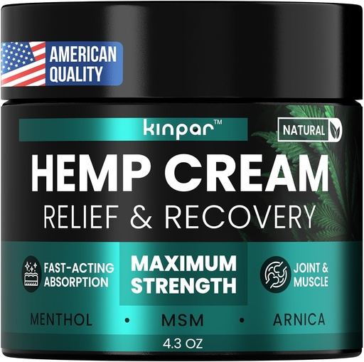 [BRSW2HYYDF7BGCAV] 天然Hemp Cream with Turmeric, Msm, Arnica - Hemp Cream 对背部, HIPS, 关节,膝盖, Elbows - 最大联合支持 Hemp Oil Creat Gel - 4 oz