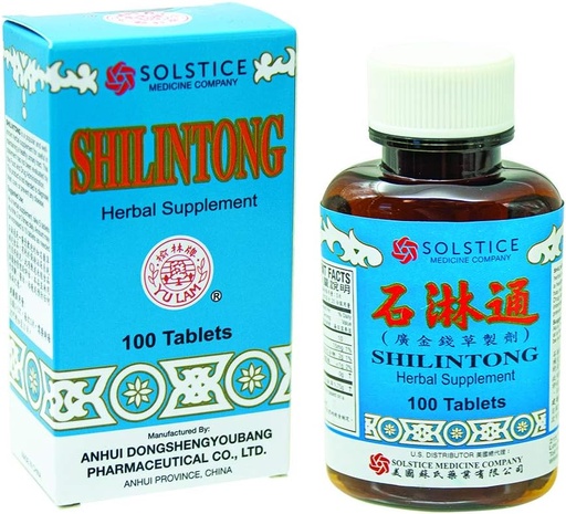 [BRSWIZQRBYJR2DLI] Shilintong Herbal Supplement (Supports Urinary Tract, Kidney & Bladder Stone Cleanse)(100 Tablets)(1 Bottle)(Solstice)