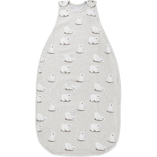 [BRSROFQYPMNAIGYY] Woolino 4 Season Sleep Sack - Ultimate Merino Wool and Organic Cotton Sleeping Bag - Two-Way Zipper Adjustable Universal Size Sleep Sack for Baby (2-24 Months) - Polar Bear