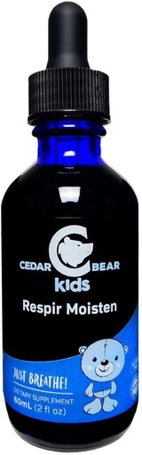 [BRSWI2TYBEMGEA3G] Cedar Bear Respir Moisten for Kids a Liquid Herbal Supplement that Moisturizes and Sooths Irritated Respiratory Weefsels and Relives Occasional Dry Coughs 2 Fl Oz