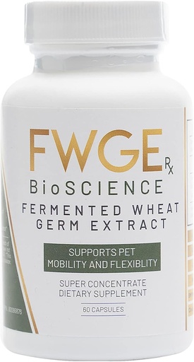 [BRSW2ZA2CVYGKELV] Spermidine Pet Joint Health Premium Fermented Wheat Germ Extract, Mobility, Flexibility, Cellular Health, Non-GMO, Gluten-Free, Sugar-Free, Vegan, Natural, 1 Bottle 60 Capsules