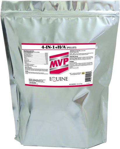 [BRSWIZQYCEDQKF3K] MVP 4-in-1 +H/A (6 lb) Joint, Hair, Hoof & Digestive Support for Horses