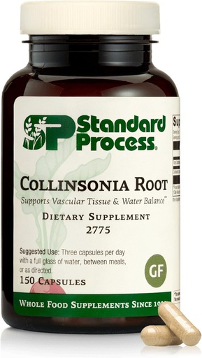[BRSWIY35BR5BOYLE] Standard Process Collinsonia Root - Healthy Vascular Tissue Support Supplement - Bladder & Kidney Health Supplement with Collinsonia Root - Supplement to Aid Digestive Health - 150 Capsules