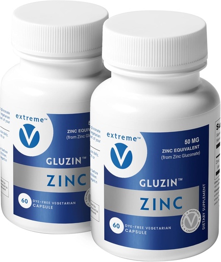 [BRSWEC37OJ6AAEY2] ZINC MG50 - Zinc Gluconate 50mg, (2 Bottles - 120 Capsules)