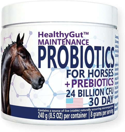 [BRSWKGI2BVYQAFDC] HealthyGutTM Probiotics for Horses Dietary Supplement, All-Natural Digestive System Maintenance Formel (30 dagar)