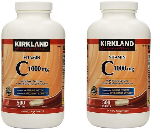 [BRSWGEIBC4HAAFL2] Kirkland Vitamin C with Rose Hips and Citrus Bioflavonoid Complex (1000 mg)