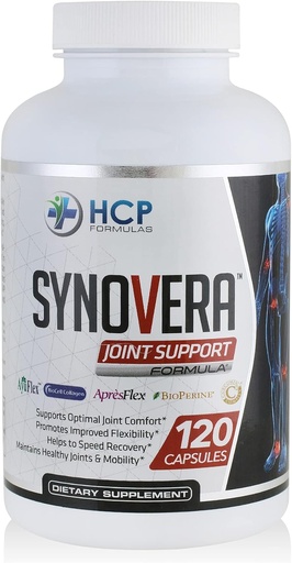 [BRSWYYIBOABWCAY6] Synovera - Joint Support Complex with Turmeric Extract & Collagen - Mobility & Flexibility - Healthy Joints, Tendon, Ligament, and Synovial Tissue - Dietary Supplement - 120 Caps