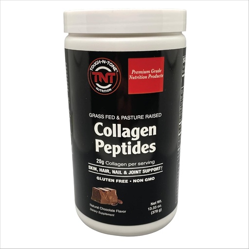 [BRSRO2QTCJ5RYAY2] TOUGH-N-TONE Collagen Peptides Powder – Chocolate Flavor – 20g Hydrolyzed Type I & III Grass-Fed Bovine Collagen – Non-GMO, Gluten-Free, Dairy-Free, Soy-Free