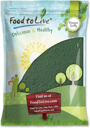 [BRSWGH3QOADWYYA4] Alimentos para Polvo de Clorella en Vivo, 8 Libras - Kosher, Algas Verde Raw, Superalimentos Vegan, Bulk, Pura Proteína Verde Vegana, Rica en Vitaminas y Minerales, Grande para Bebidas, Teas y Smoothies