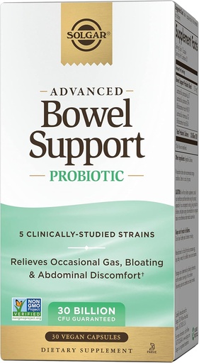 [BRSRMBQ5CQFR4CTZ] Solgar Bowel Support Probiotic, 30 Capsules
