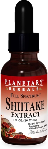 [BRSWIYQEO4GGECLC] Planetary Herbals Full Spectrum Shiitake Extract Supplement, 2 Fluid Ounce