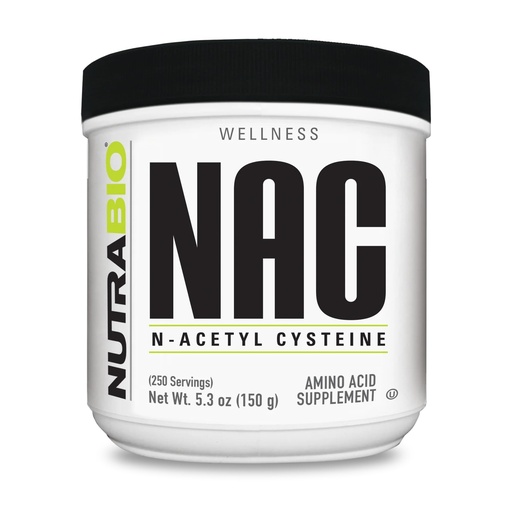 [BRSWIYL2OAHRMETG] NutraBio N-Acetyl Cysteine Supplement (NAC) - 150 Grams Powder, 600mg Serving - Powerful Anti-Oxidant - Immune Support - No Fillers - Non-GMO - Gluten Free