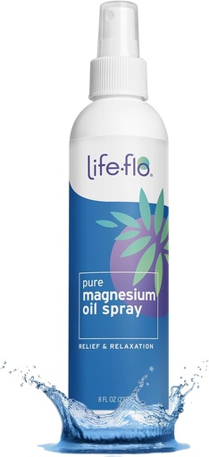[BRSWIZQHBMDW2FTM] Life-Flo Pure Magnesium Oil jalgadele ja kehale - 100% puhas magneesiumi pihusti iidsest Zechsteini merepõhjast - magneesiumiõli pihusti jalgadele, lõõgastavatele ja noorendavatele lihastele ja liigestele - 8 oz