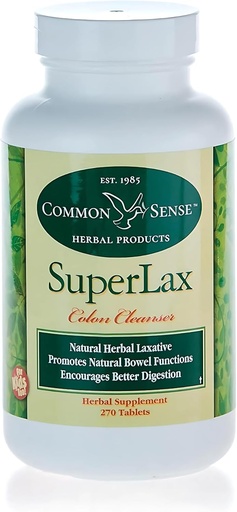 [BRSWGALYOUNQMCL4] Common Sense Herbal Products SuperLax (270): Colon Cleanser