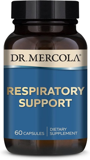 [BRSROY34CUNGMFYY] Mercola Respiratory Support Dietary Supplement, 30 Zerbitzu (60 kapsula), Antioxidatzaile eta Immune Support, Non GMO, Soy Free, Gluten Free