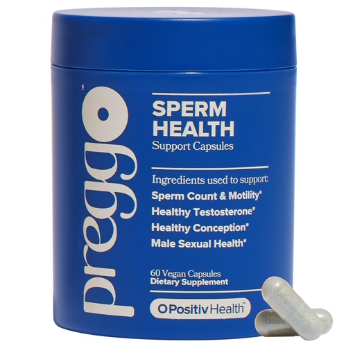 [BRSROCQDAQOQIDQ6] O Positiv Preggo Sperm Health Capsules for Men - OBGYN-Formulated for Improved Sperm Count & Motility with Tongkat Ali, NAC, Alpha Lipoic Acid – Male Reproductive Health, 60 Count (Pack of 1)