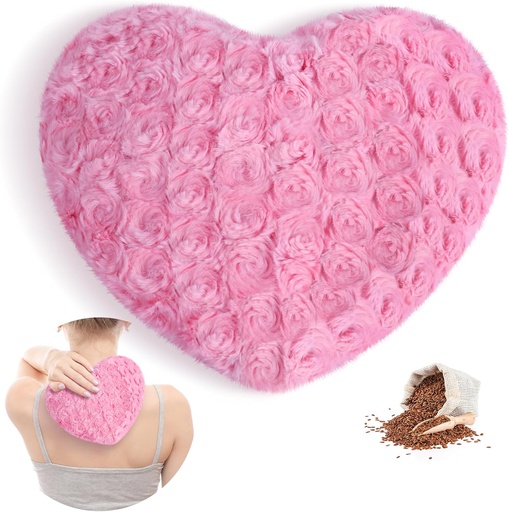 [BRSROZITPIARECI6] Atsuwell Mikrodalğalı istilik Pad, çox istilik istilik Moist istilik, Cramps üçün Fluffy Microwavable Heat Pad, Alüminium, Boyun, Soothing Muscle Pressure və Rahatlaşdırma üçün Moist Heat Compress, Pink