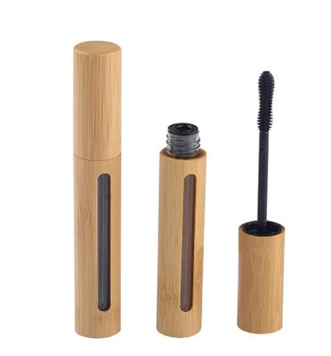 [BRSWGBQ3CACB4ELZ] 2PCS 6ml Bamboo Eyelash Tube Empty Refill Cosmetic Makeup Bottle Container Holder for Mascara Eyelash Growth Oil