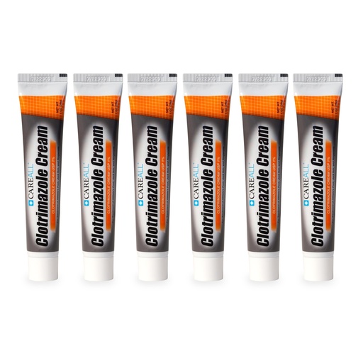 [BRSRMY36AFYAK2AU] CareAll Clotrimazole Antifungal Cream 1% USP 1.0 oz. (6 Pack), Cures Most Athlete’s Foot, Jock Itch and Ringworm, Sooths and Relieves Itching, Burning and Cracking from These Conditions