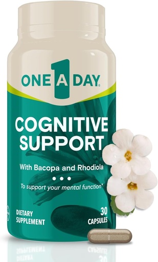 [BRSROYA6CIDWYALV] One A Day Cognitive Supplement – Brain Supplement to Support Cognitive Performance for Men and Women with Bacopa. Also includes Rhodiola, & Holy Basil, 30 Capsules (Packaging May Vary)