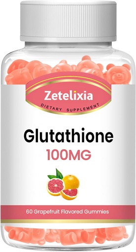 [BRSRAYIFOQNBS2DL] 2 Pack Glutathione Collagen Gummies, Collagen Gummies with Vitamin C, Glutathione Supplement for Women, Hair Skin Nails Muscle & Joint, Anti-Aging, Vegan, Sugar Free, Grape Fruit Flavor, 120 Count