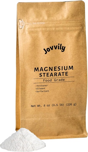 [BRSW2HDQCAARGDLZ] Magnesium Stearate - 8 oz - Low Toxicity - Glidant - Surfactant