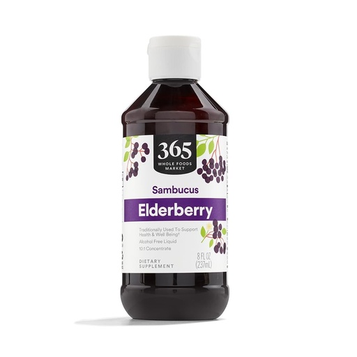 [BRSWGAYBPIBBUFLK] 365 by Whole Foods Market Elderberry Syrup, 8 FZ