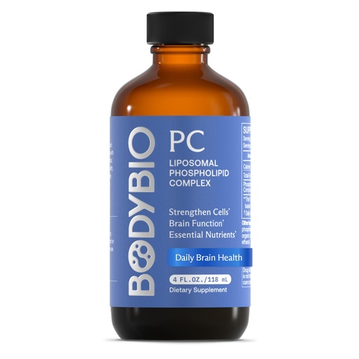 [BRSWGHD6BAHREG35] BodyBio PC - Phosphatidylcholine for Brain Health, Mental Clarity, Cognitive Function, Cellular Repair & Healthy Aging, Phospholipid Complex Supplement for Gentle Daily Detox 4 FL OZ