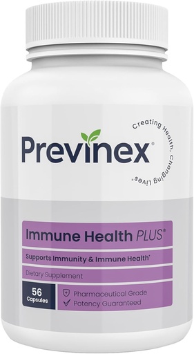[BRSW2CQODN5RSA32] Immune Health Plus - Advanced Immune Defense with 9- in1 Powerful Blend of C, D3 vitamin, Cink, Elderberry, Organic Maitake, Shiitake & Reishi Gomba, Beta Glucans - Immunkiegészítés
