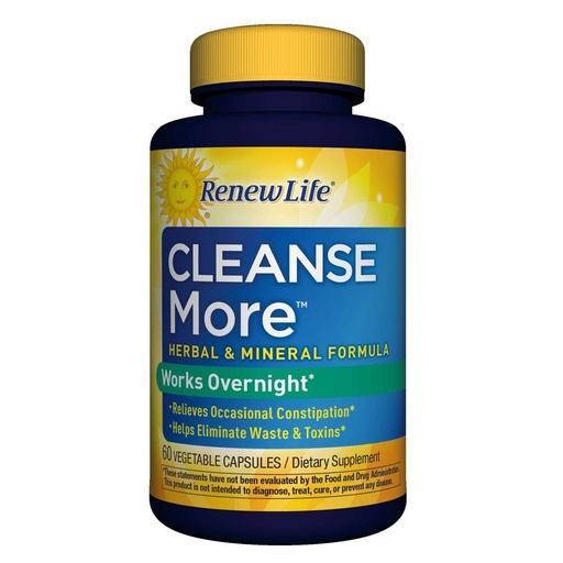 [BRSWIYTYO4GWG3T6] Renew Life - Cleanse More, 60 capsules