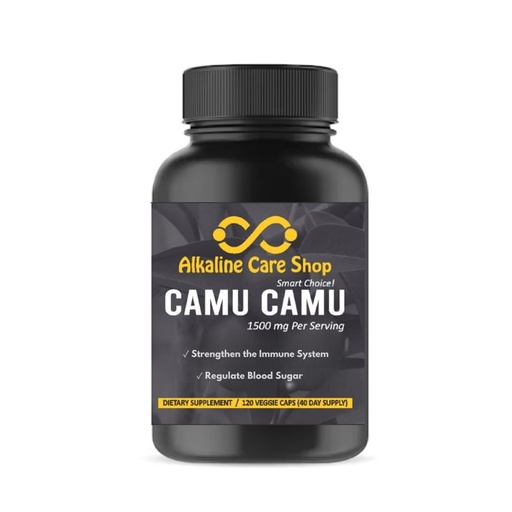 [BRSRAFI3C4OQKALF] Alkaline Care | Vitamin C from Camu Camu Capsules,1500mg |100% Natural, Whole Food, Non-GMO Supplement with Camu Camu Extract |for Immune and Collagen Support (120 Veggie Capsules)