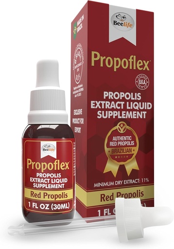 [BRSRAYIDOQNROCTK] Beelife Red Bee Propolis Extract,100% Pure Extract Bee Propolis Tincture, High Artepillin-C Levels - Natural Immune Support- from Brazil, Certified ISO 22000, Kosher (30ml/ 1Fl.Oz)