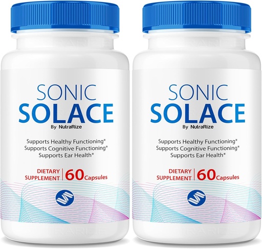 [BRSRAHQ6DIIBY2DF] (2 Pack) Sonic Solace - Fórmula avançada para manter a audição saudável, Sonic Solace oficial para a saúde do ouvido, todo o suporte natural para o bem-estar geral, SonicSolace Review (120 cápsulas)