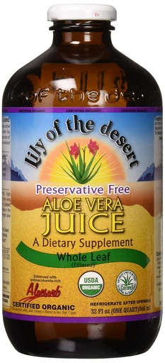 [BRSWIYQ3O4HR2EDE] Lily of the Desert PF Whole Leaf Aloë Vera Juice, 32 Fluid Ounce